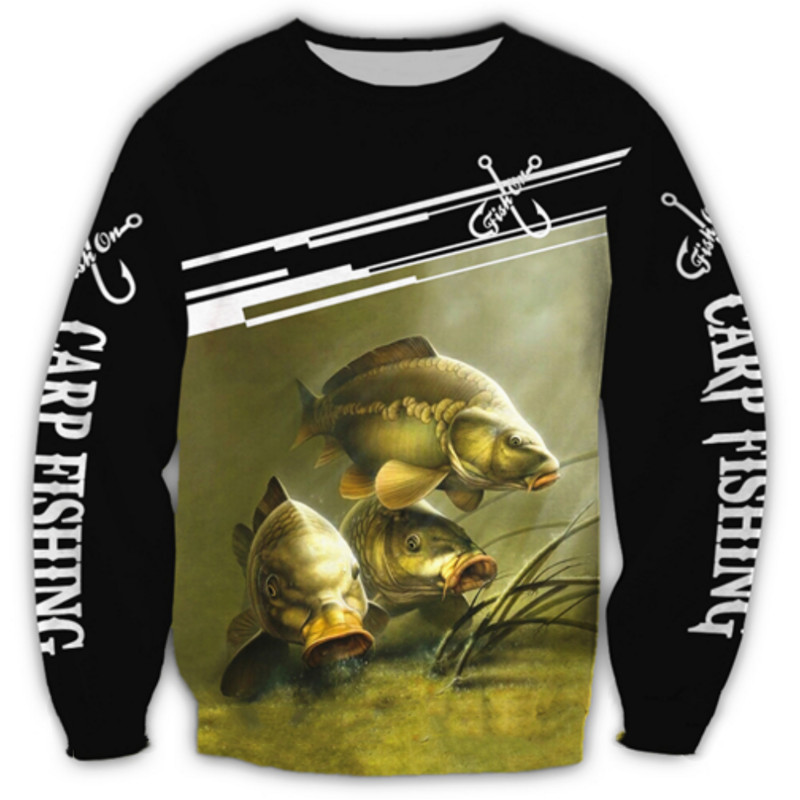 Vintage majice za muškarce Pamučne majice dugih rukava 3d majice za vanjske aktivnosti Puloveri s O izrezom Prevelika odjeća Muška ribolovna odjeća