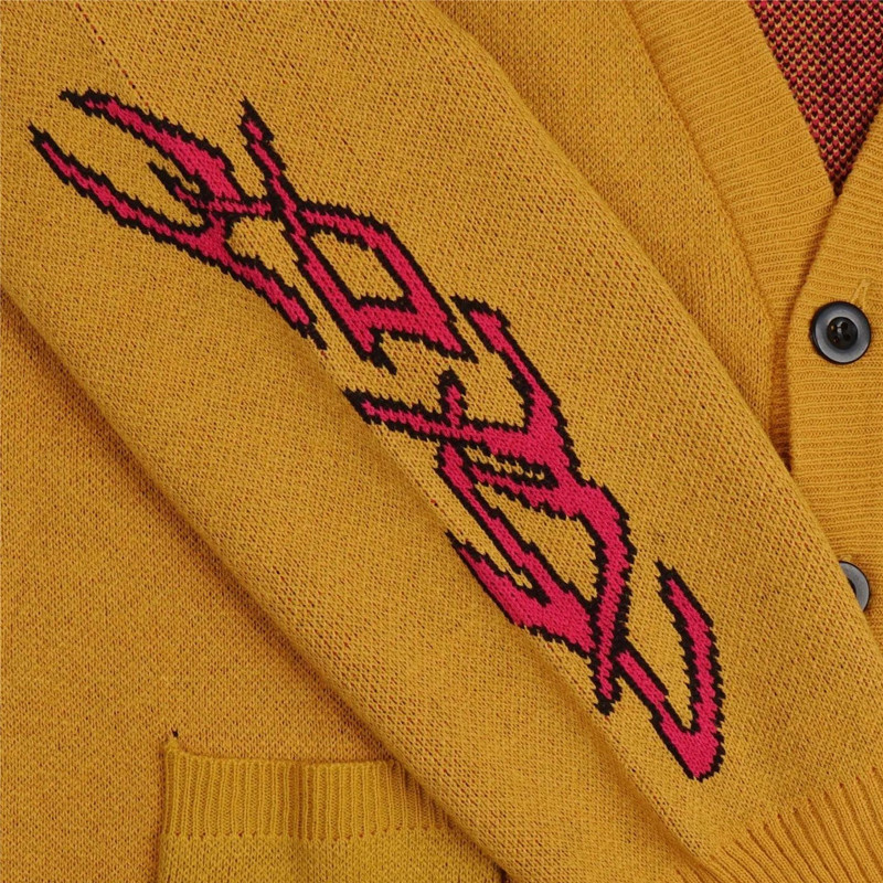 Γελοιογραφία Y2k Harajuku Kawaii Punk Ρετρό χαριτωμένο πουλόβερ με στρογγυλή λαιμόκοψη Μοτίβο πουλόβερ Πλεκτό Ζεστό φαρδύ υπερμεγέθη φούτερ άνδρα EMO