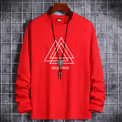 Nove košulje za muškarce Odjeća Anime Grafika Prevelike majice Pamuk Zima Jesen Bijela majica Manga crna okrugla majica Ležerni sport