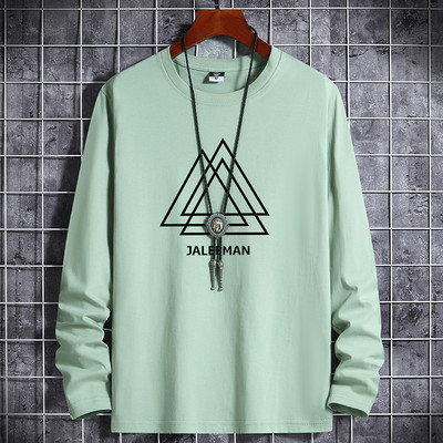 Nove košulje za muškarce Odjeća Anime Grafika Prevelike majice Pamuk Zima Jesen Bijela majica Manga crna okrugla majica Ležerni sport