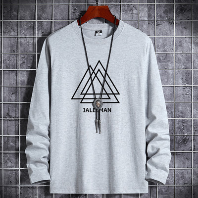 Nove košulje za muškarce Odjeća Anime Grafika Prevelike majice Pamuk Zima Jesen Bijela majica Manga crna okrugla majica Ležerni sport