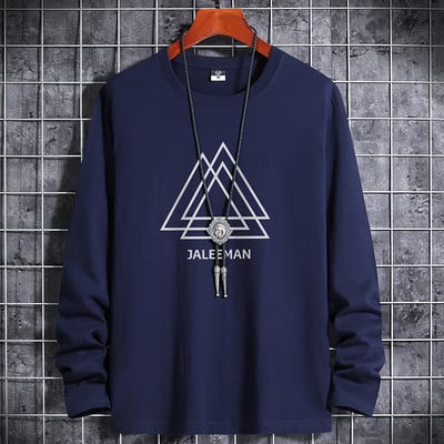 Nove košulje za muškarce Odjeća Anime Grafika Prevelike majice Pamuk Zima Jesen Bijela majica Manga crna okrugla majica Ležerni sport