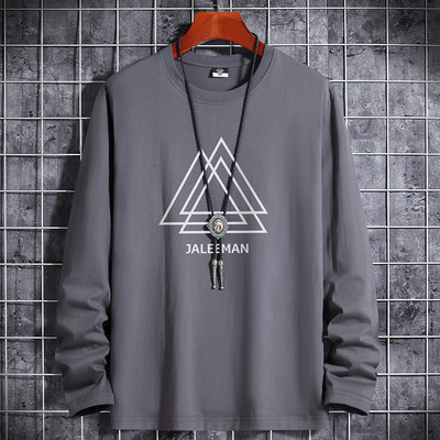 Nove košulje za muškarce Odjeća Anime Grafika Prevelike majice Pamuk Zima Jesen Bijela majica Manga crna okrugla majica Ležerni sport