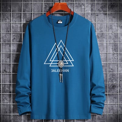 Nove košulje za muškarce Odjeća Anime Grafika Prevelike majice Pamuk Zima Jesen Bijela majica Manga crna okrugla majica Ležerni sport