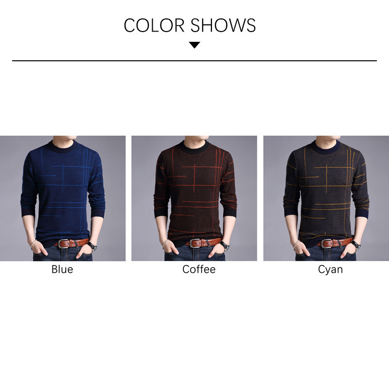 BROWON Autumn New Meeste kampsunid triibulise kaelusega pikkade varrukatega meeste pulloverid Korea vabaaja kontori igapäevane 2023. aasta veniv kootud topp