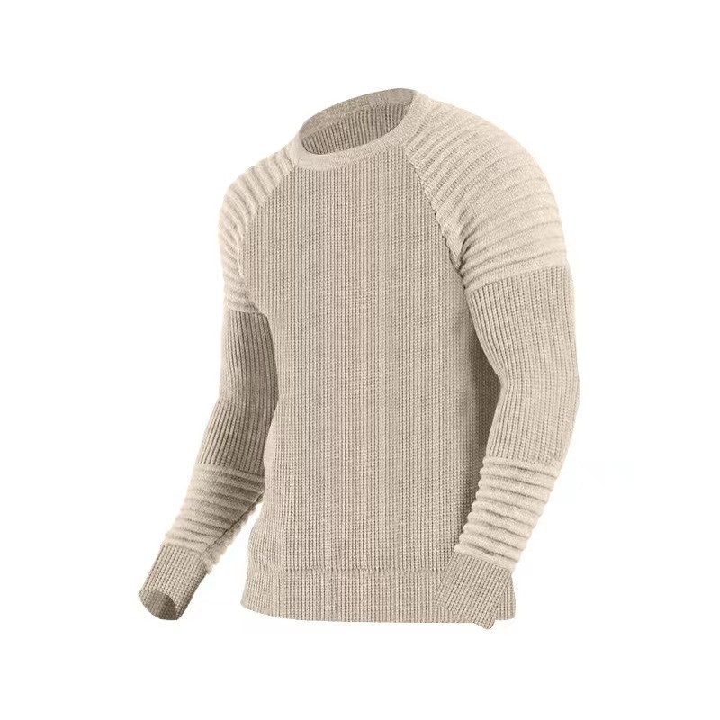 Νέο φθινοπωρινό πουλόβερ Ανδρικό πουλόβερ με λαιμόκοψη μακρύ μανίκι Ζεστά πουλόβερ ανδρικά Ανδρικά ρούχα Casual μόδα πλέξιμο