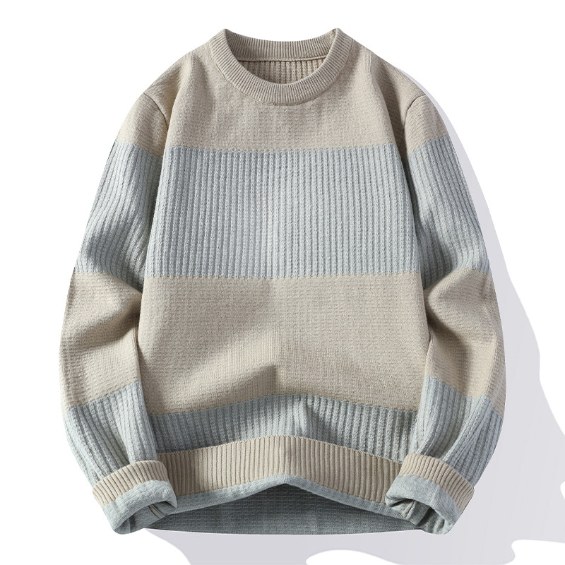 Uued topid pikkade varrukatega talvised lapid Meeste kootud kašmiirist kampsun O-kaelusega pulloverid Trikotapid kampsun Tippklassi džemprid A255