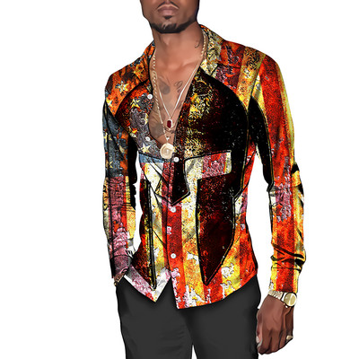 2023. aasta kevadsuvi uus meeste polosärk Slim Fit pikkade varrukatega nööbiga Suur vabaaja särk Meeste tänavarõivad riided