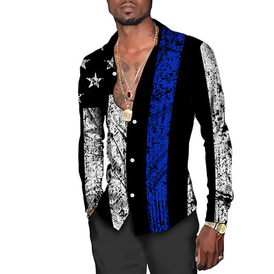 2023. aasta kevadsuvi uus meeste polosärk Slim Fit pikkade varrukatega nööbiga Suur vabaaja särk Meeste tänavarõivad riided