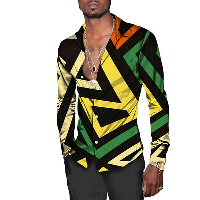 2023. aasta kevadsuvi uus meeste polosärk Slim Fit pikkade varrukatega nööbiga Suur vabaaja särk Meeste tänavarõivad riided