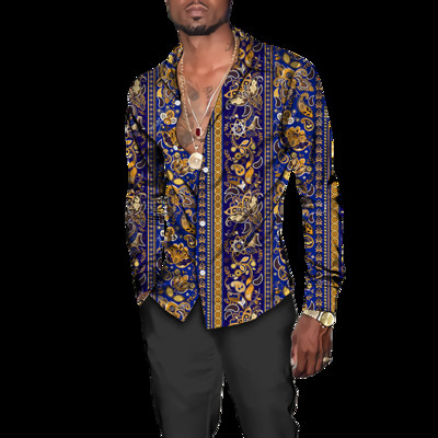 2023. aasta kevadsuvi uus meeste polosärk Slim Fit pikkade varrukatega nööbiga Suur vabaaja särk Meeste tänavarõivad riided