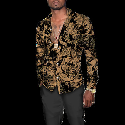 2023. aasta kevadsuvi uus meeste polosärk Slim Fit pikkade varrukatega nööbiga Suur vabaaja särk Meeste tänavarõivad riided