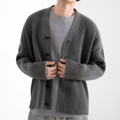 Jesen V izrez lijeni novi mladenački modni džemper muški jednostavni kardigan trend casual temperament