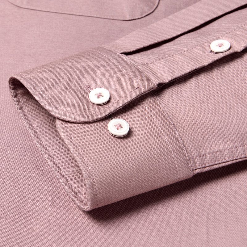 100% pamuk, muške oxford ležerne košulje dugih rukava, prednja krpa, džep na prsima, debela radna majica s ovratnikom na kopčanje, običnog kroja