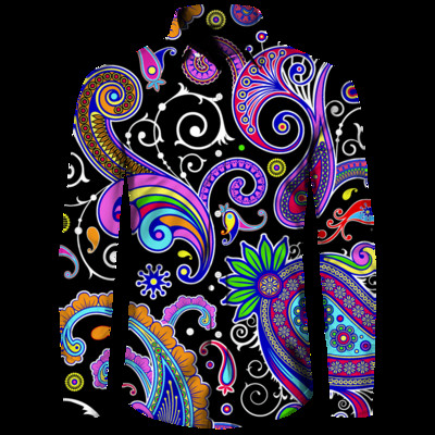 Stiilne meeste särk Paisley india pähkli lilledega 3D-print Alla keeratava kraega nööbiga pikkade varrukatega topid Vintage meeste naiste tänavarõivad riided