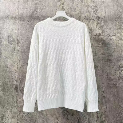 Sügistalvine meeste kootud pikkade varrukatega soe kampsun Kvaliteetne O-kaelusega pulloverid Tugev žakaarkangast Slim Fit särgid Topid Meeste riided