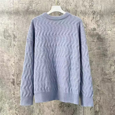 Sügistalvine meeste kootud pikkade varrukatega soe kampsun Kvaliteetne O-kaelusega pulloverid Tugev žakaarkangast Slim Fit särgid Topid Meeste riided