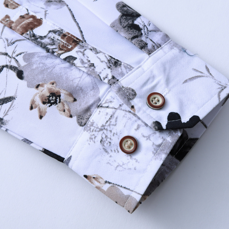 Meestemood 2023. aasta sügiskevadriiete särk, pikkade varrukatega suur suurus M-5XL 6XL 7XL Hawaiian Beach vabaaja lilleline särk meestele