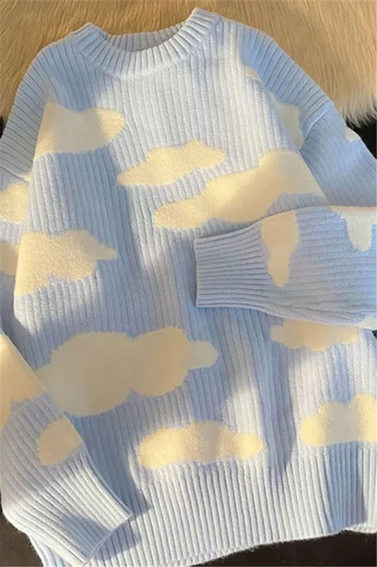 Muškarci Zimski pulover Meki pleteni šareni uzorci Jesenska dukserica Pulover Oblak Udobna zimska dukserica Pletena odjeća E170