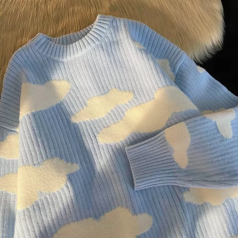 Muškarci Zimski pulover Meki pleteni šareni uzorci Jesenska dukserica Pulover Oblak Udobna zimska dukserica Pletena odjeća E170