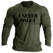 Vintage μπλουζάκια για ανδρικά πουκάμισα 3d γράμματα γραφικά ρούχα Βαμβακερά O λαιμόκοψη μακρυμάνικα μπλουζάκια Streetwear Ανδρικά μπλουζάκια μπλουζάκια