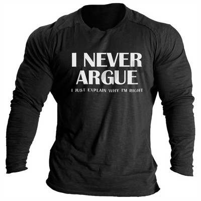 Vintage μπλουζάκια για ανδρικά πουκάμισα 3d γράμματα γραφικά ρούχα Βαμβακερά O λαιμόκοψη μακρυμάνικα μπλουζάκια Streetwear Ανδρικά μπλουζάκια μπλουζάκια