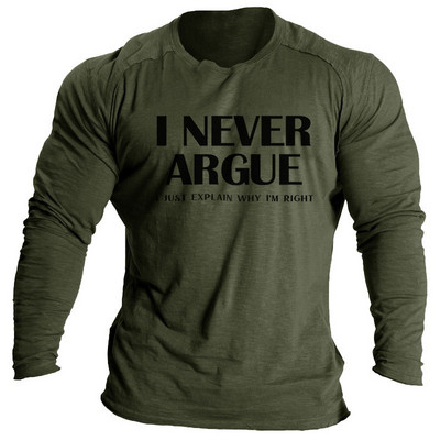 Vintage μπλουζάκια για ανδρικά πουκάμισα 3d γράμματα γραφικά ρούχα Βαμβακερά O λαιμόκοψη μακρυμάνικα μπλουζάκια Streetwear Ανδρικά μπλουζάκια μπλουζάκια