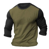 Vintage Colorblock Μπλουζάκια Ανδρικά Μακρυμάνικα Μπλουζάκια Τρισδιάστατα Ρούχα Υπερμεγέθη Streetwear Καθημερινή Casual Ένδυση Ανδρικά μπλουζάκια μπλουζάκια 5xl