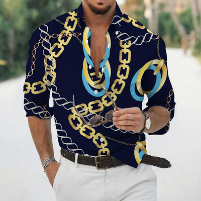 2022. aasta suvised Hawaii lillelised särgid meestele 3d rannapuhkus pikkade varrukatega, 5xl, topid T-särk Mees Troopiline luksuslik Camisa