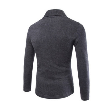 2023 Нова есенна мъжка семпла жилетка Slim Fit пуловер Палто Мъжки плетени пуловери с V-образно деколте