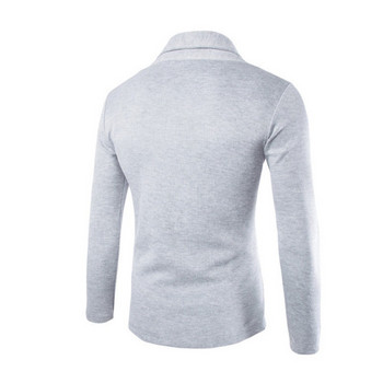 2023 Нова есенна мъжка семпла жилетка Slim Fit пуловер Палто Мъжки плетени пуловери с V-образно деколте