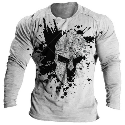 Vintage Spartans majica za muške majice s grafikom 3d majica s O izrezom Prevelika odjeća 5xl majica s kratkim rukavima Ulična muška pamučna odjeća