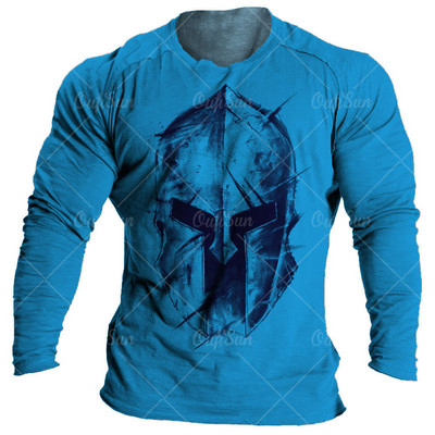 Vintage Spartans majica za muške majice s grafikom 3d majica s O izrezom Prevelika odjeća 5xl majica s kratkim rukavima Ulična muška pamučna odjeća