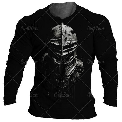 Vintage Spartans majica za muške majice s grafikom 3d majica s O izrezom Prevelika odjeća 5xl majica s kratkim rukavima Ulična muška pamučna odjeća