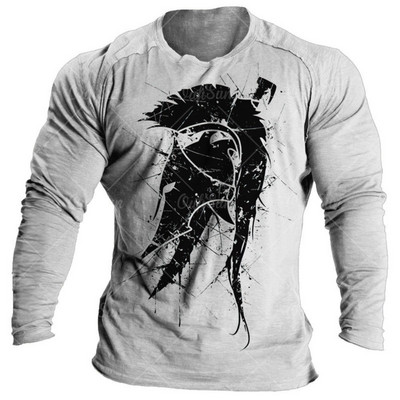 Vintage Spartans majica za muške majice s grafikom 3d majica s O izrezom Prevelika odjeća 5xl majica s kratkim rukavima Ulična muška pamučna odjeća