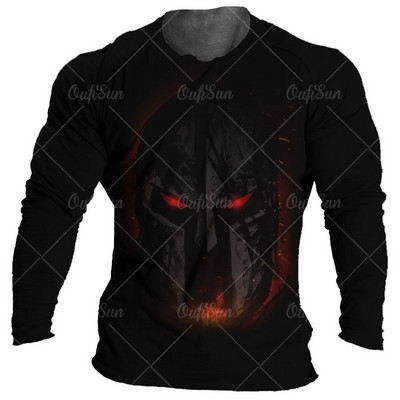 Vintage Spartans majica za muške majice s grafikom 3d majica s O izrezom Prevelika odjeća 5xl majica s kratkim rukavima Ulična muška pamučna odjeća