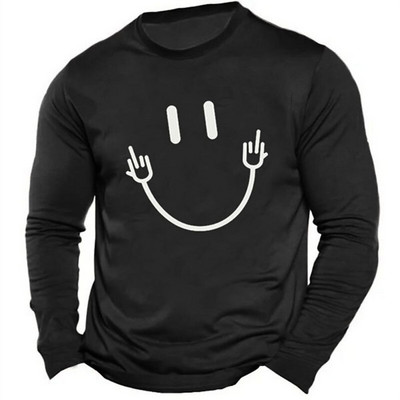 Uued vabaaja särgid meestele T-särgid 3D graafilise trükiga Retro T-särgid Meeste pikkade varrukatega topid Meeste tänavarõivad Eriti suures suuruses riided