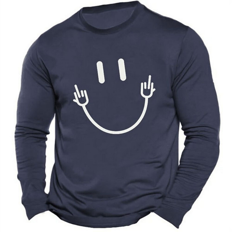 Uued vabaaja särgid meestele T-särgid 3D graafilise trükiga Retro T-särgid Meeste pikkade varrukatega topid Meeste tänavarõivad Eriti suures suuruses riided