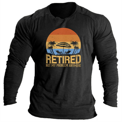 2023. aasta meeste T-särgid, pikkade varrukatega topid, kookospähkli graafilised rõivad, kaelus, suured topid Tänavarõivad Meeste kevadrõivad, uued meeste t-särgid