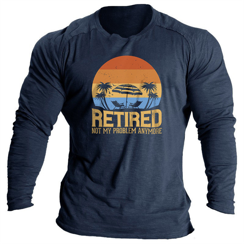 2023. aasta meeste T-särgid, pikkade varrukatega topid, kookospähkli graafilised rõivad, kaelus, suured topid Tänavarõivad Meeste kevadrõivad, uued meeste t-särgid