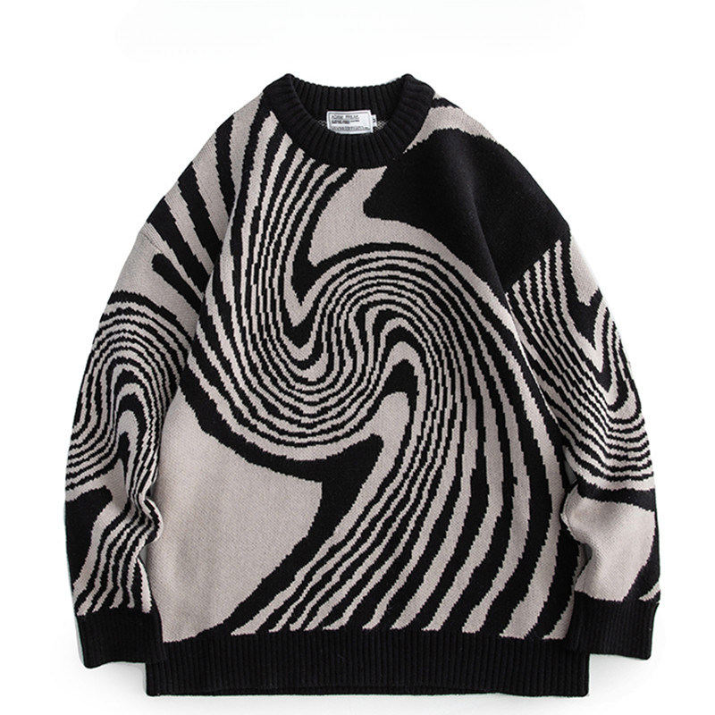 Pulover tricotat vintage Harajuku pentru bărbați 2023 Pulovere pentru bărbați de modă coreeană Pulovere de designer de streetwear japoneze pentru bărbați