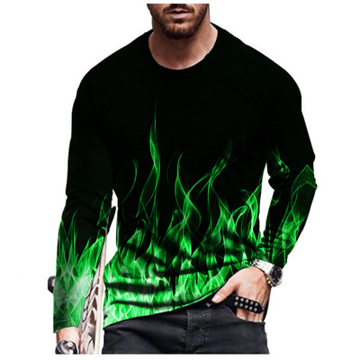 Nova ljetna hip-hop muška 3D majica za 2021. novi crtići s trodimenzionalnim uzorkom s dugim rukavima ležerna modna sportska
