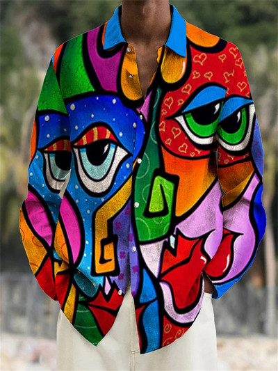 Cămașă casual pentru bărbați la modă Avatar pentru femei Imprimare HD Material moale și sănătos 2023 Nou primăvară, vară, mărime mare