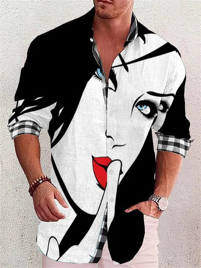 Cămașă casual pentru bărbați la modă Avatar pentru femei Imprimare HD Material moale și sănătos 2023 Nou primăvară, vară, mărime mare