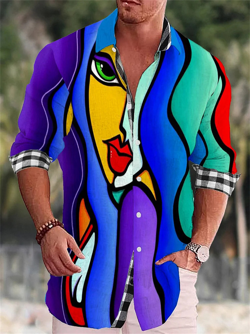 Cămașă casual pentru bărbați la modă Avatar pentru femei Imprimare HD Material moale și sănătos 2023 Nou primăvară, vară, mărime mare