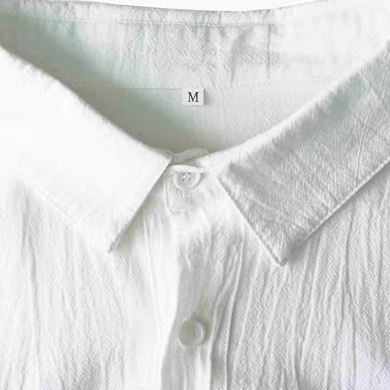 Ανοιξιάτικο φθινόπωρο, μονόχρωμο ανδρικό πουκάμισο με μακρυμάνικο κουμπιά, λινό πουκάμισο από βαμβάκι, ανδρική μπλούζα Camisa Masculina Streetwear