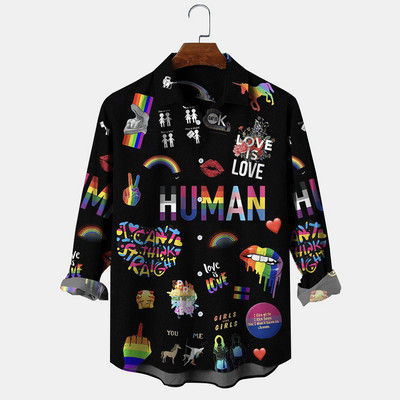 Uus meeste pikkade varrukatega särk Sügisnööbiga äriline vabaajarõivastega meeste retrovärvsärk meestele T-särk Streetwear pluus