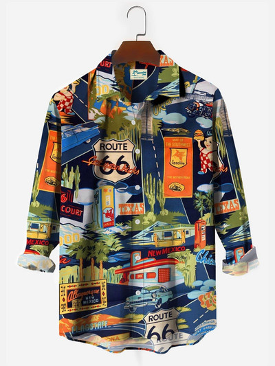 Uus meeste pikkade varrukatega särk Sügisnööbiga äriline vabaajarõivastega meeste retrovärvsärk meestele T-särk Streetwear pluus