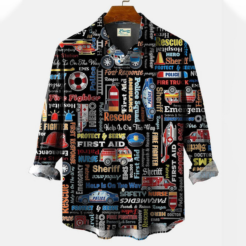 Uus meeste pikkade varrukatega särk Sügisnööbiga äriline vabaajarõivastega meeste retrovärvsärk meestele T-särk Streetwear pluus