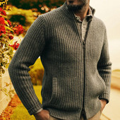 Κομψό χειμωνιάτικο πουλόβερ μονόχρωμο Keep Warm Breathable Ανδρικό πουλόβερ Δώρο χειμερινού ρουχισμού